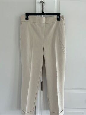 Rachel Zoe Cropped Dress Pants in Cream